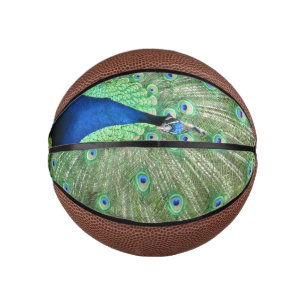 Basketball - Peacock met veren Basketbal