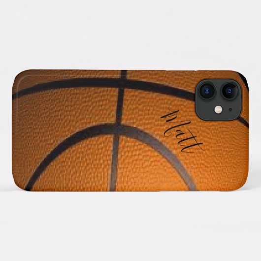 Basketball Personal Case-Mate iPhone Case (Achterkant (horizontaal))