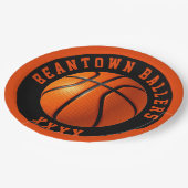 Basketball Personaliseren Papieren Bordje (Gekanteld)