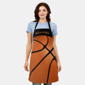 Basketball Personaliseren Schort (Gedragen)