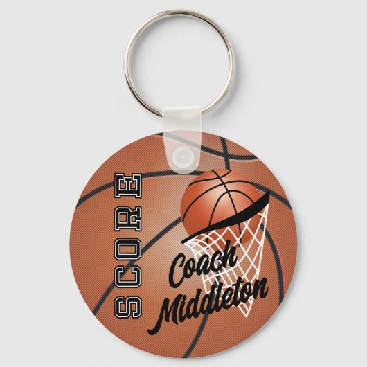 Basketball personaliseren sleutelhanger (Voorkant)