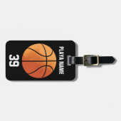 Basketball (persoonlijk) bagagelabel (Voorkant horizontaal)