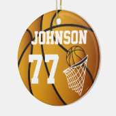 Basketball Persoonlijk Ornament (Links)