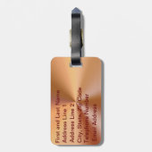 Basketball Persoonlijke Bagagelabels voor mannen (Achterkant verticaal)