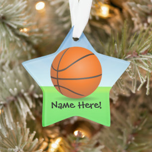 Basketball Persoonlijke Kinderen Ornament