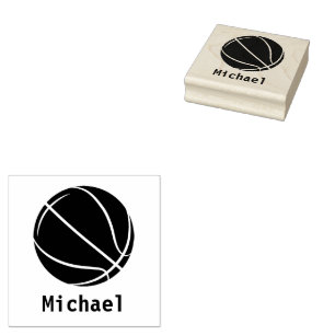 Basketball Persoonlijke naam Rubberstempel