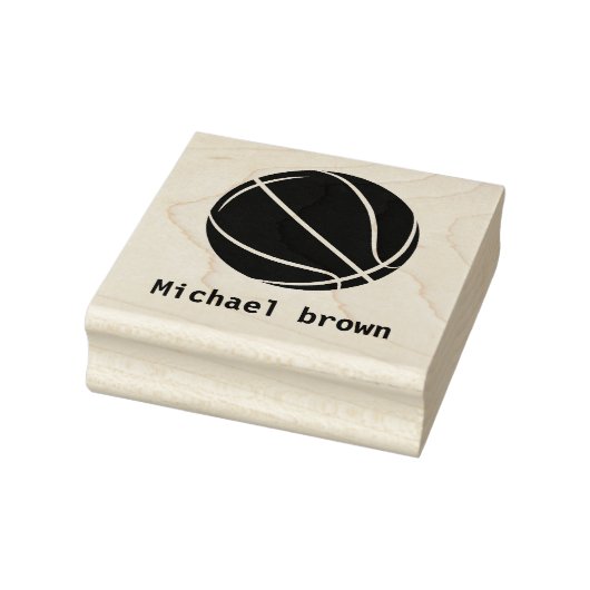 Basketball Persoonlijke naam Rubberstempel (Stempel)