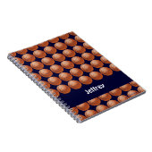 Basketball Persoonlijke naam spiraal Notitieboek (Rechterzijde)