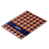 Basketball Persoonlijke naam spiraal Notitieboek (Linkerzijde)