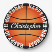 Basketball Persoonlijke verjaardag Papieren Bordje (Voorkant)