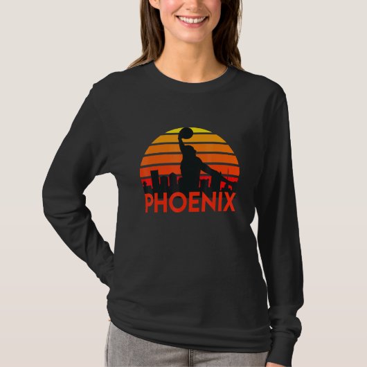 Basketball Phoenix Arizona Skyline T-shirt (Voorkant)