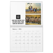 Basketball Photo Collage Persoonlijk Kalender (Feb 2026)