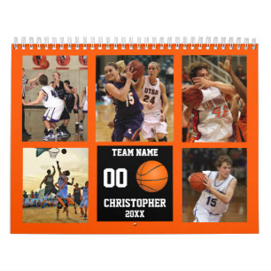 Basketball Photo Collage Persoonlijk Kalender