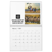Basketball Photo Collage Persoonlijk Kalender (Feb 2027)