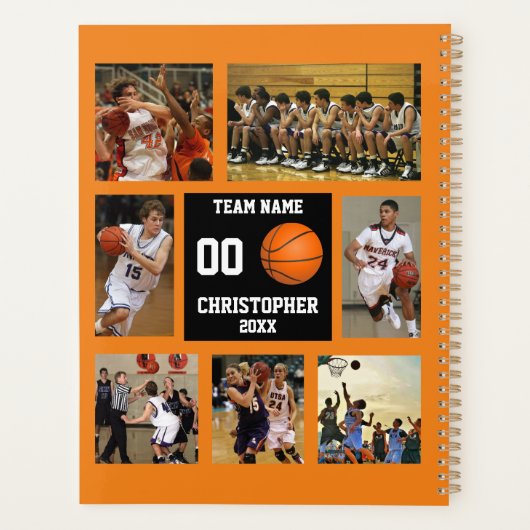 Basketball Photo Collage Planner (Achterkant)