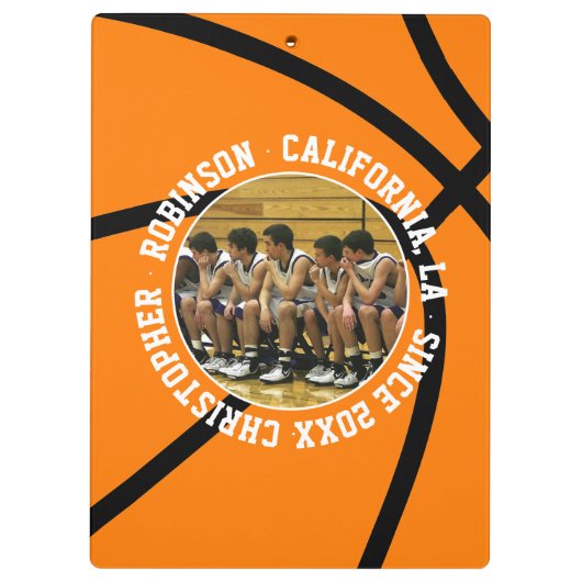 Basketball Photo Memory Klembord (Achterkant)