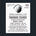 Basketball-pictogram, Basketball training Flyer<br><div class="desc">Basketball Pictogram,  Basketball Training Course Adverteren brochures door de Visitekaartje winkel.</div>