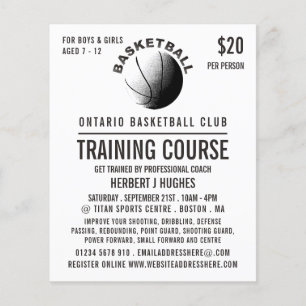 Basketball-pictogram, Basketball training Flyer
