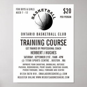 Basketball-pictogram, Basketball training Poster