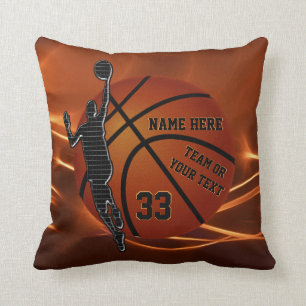 Basketball Pillow Great Basketball Senior Giften Kussen