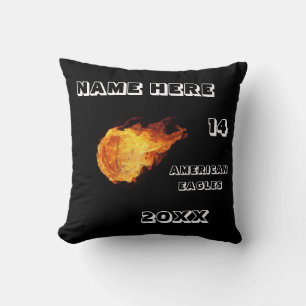 Basketball Pillow personaliseren met de naam van d Kussen
