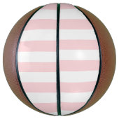 Basketball Pink & White Stripe Basketbal (Verticaal)