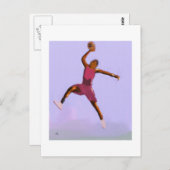 Basketball Play Art Briefkaart (Voorkant / Achterkant)