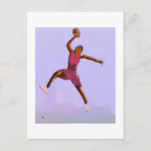 Basketball Play Art Briefkaart (Voorkant)