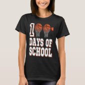 Basketball Player 100 Days Of School Student Boys  T-shirt (Voorkant)