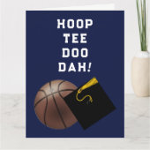 Basketball Player Afstuderen Gefeliciteerd Kaarten (Voorkant)