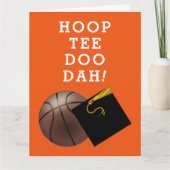 Basketball Player Afstuderen Gefeliciteerd Kaarten (Voorkant)