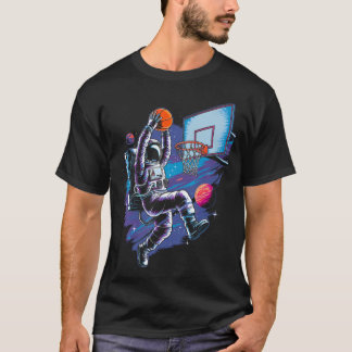 Basketball Player Astronaut Astronomy Astrology Ou T-shirt