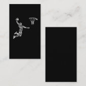Basketball Player Athlete Dunk Art Sportman Visitekaartje (Voorkant / Achterkant)