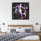Basketball Player - B-Ball Slam Dunk - Streetball Canvas Afdruk (Insitu (Slaapkamer))