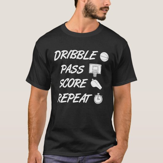 Basketball Player Basketball Enthusiast Quote T-shirt (Voorkant)