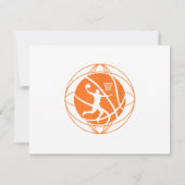 Basketball Player Basketball Lover RSVP Kaartje (Achterkant)