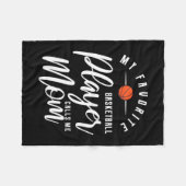 Basketball Player belt me mama Fleece Deken (Voorkant (Horizontaal))