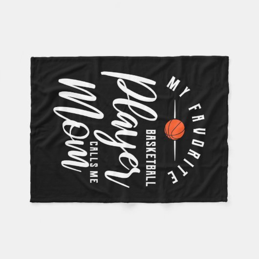 Basketball Player belt me mama Fleece Deken (Voorkant (Horizontaal))
