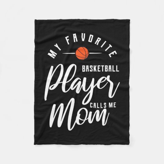 Basketball Player belt me mama Fleece Deken (Voorkant)