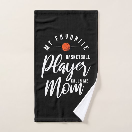 Basketball Player belt me mama Handdoek (Handdoek)