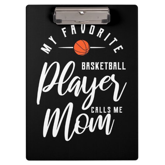 Basketball Player belt me mama Klembord (Voorkant)