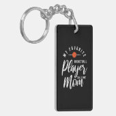 Basketball Player belt me mama Sleutelhanger (Voorkant Links)