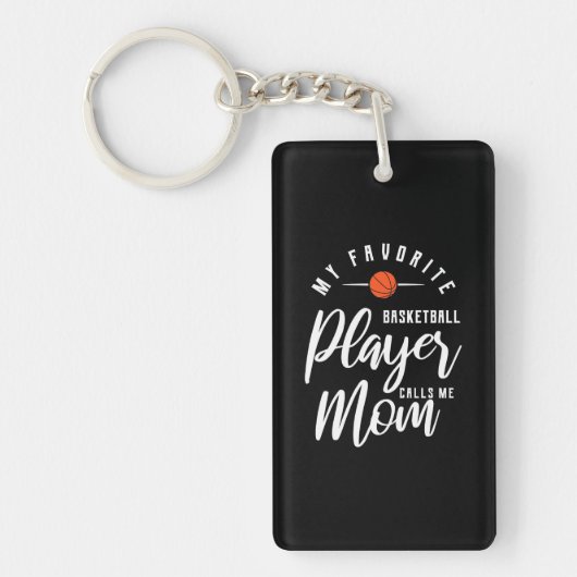 Basketball Player belt me mama Sleutelhanger (Voorkant)