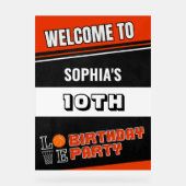 Basketball Player Birthday  Acryl Bord (Voorkant)