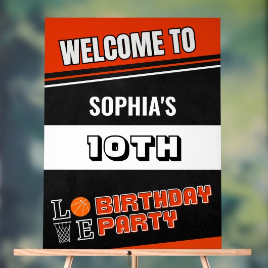 Basketball Player Birthday  Acryl Bord (Neutraal)