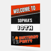 Basketball Player Birthday  Acryl Bord (Hoek)