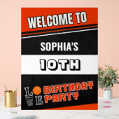 Basketball Player Birthday  Acryl Bord (Huwelijk)