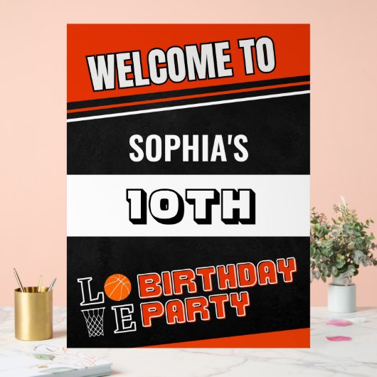 Basketball Player Birthday  Acryl Bord (Huwelijk)