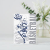 Basketball Player Briefkaart (Staand voorkant)