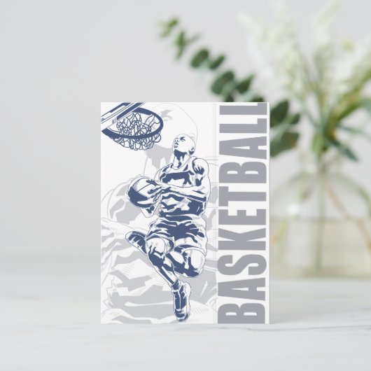 Basketball Player Briefkaart (Staand voorkant)
